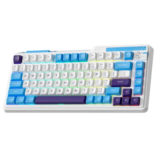 Игровая клавиатура KZZI K75 Lite Blue Sea Rainbow Axis Switch