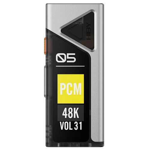 Портативный усилитель и ЦАП HIBY FC5 USB (с экраном) (серебристый)