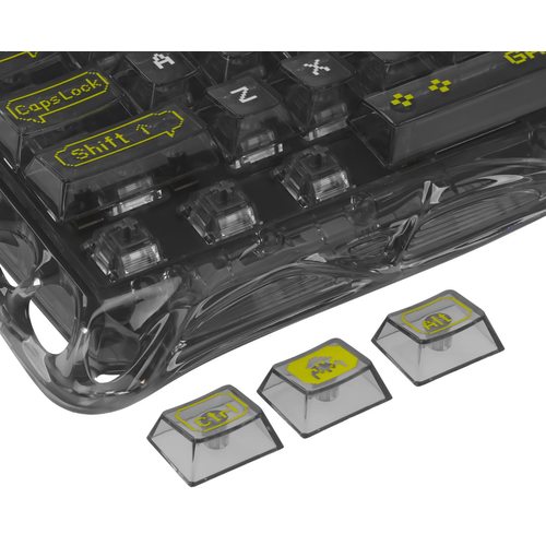 Игровая клавиатура Gravastar Mercury K1 Lite Transparent Black