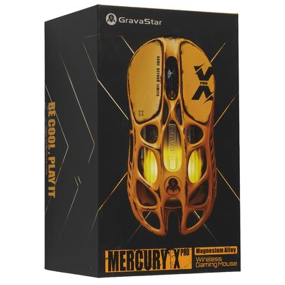 Игровая мышка Gravastar Mercury X Pro Special Edition Battle Worn-Yellow