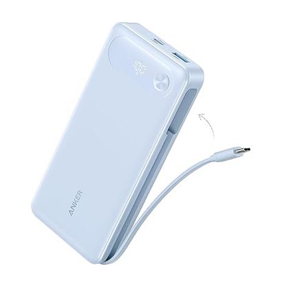 Портативное зарядное устройство (Powerbank) Anker Power Bank 20K 87W USB-C A1383 (голубой)