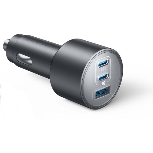 Зарядное устройство Автомобильное зарядное Anker Nano (167.5W, 3 Ports) A2737 (серебристый)