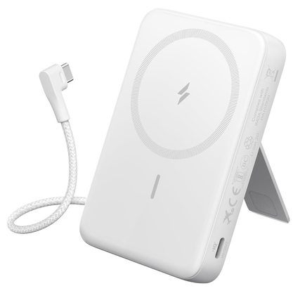 Портативное зарядное устройство (Powerbank) Anker Zolo Magnetic 10k Wireless A1685 (белый)