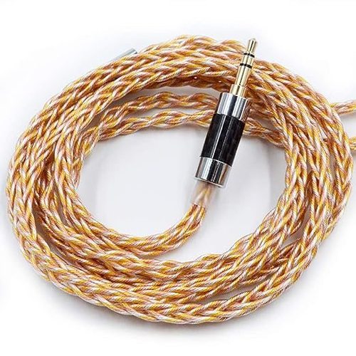 Кабель KZ Transparent Gold Silver and copper mixed (784 core) upgrade cable