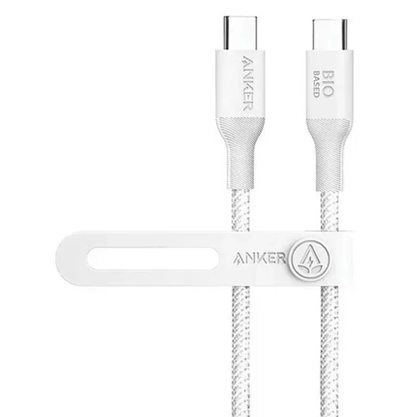 Кабель Anker 544 USB-C to USB-C 240W 1.8 м A80F6 (белый)