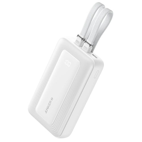 Портативное зарядное устройство (Powerbank) Anker Zolo 10K 30W USB-C Lightning A1680 (белый)