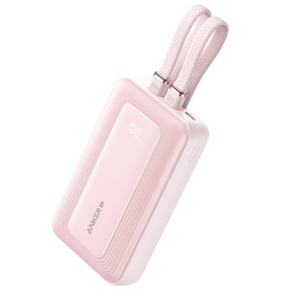 Портативное зарядное устройство (Powerbank) Anker Zolo 10K 30W USB-C Lightning A1680 (розовый)