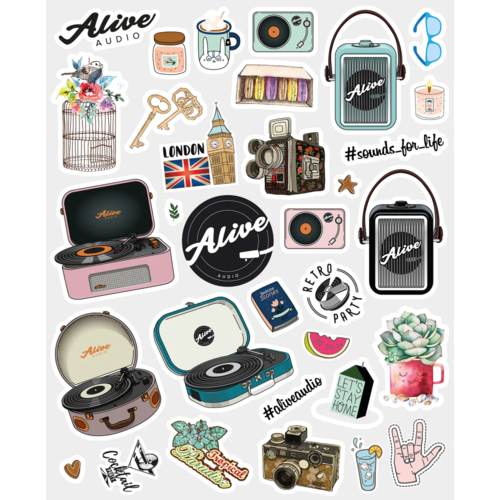 Виниловый проигрыватель Alive Audio VINTAGE Strawberry Fields