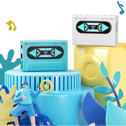 Портативный усилитель и ЦАП FiiO Snowsky RETRO NANO (голубой)