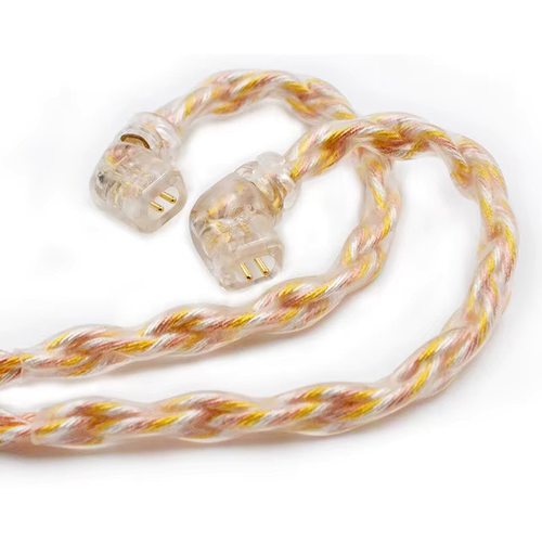 Кабель KZ Transparent Gold Silver and copper mixed (784 core) upgrade cable