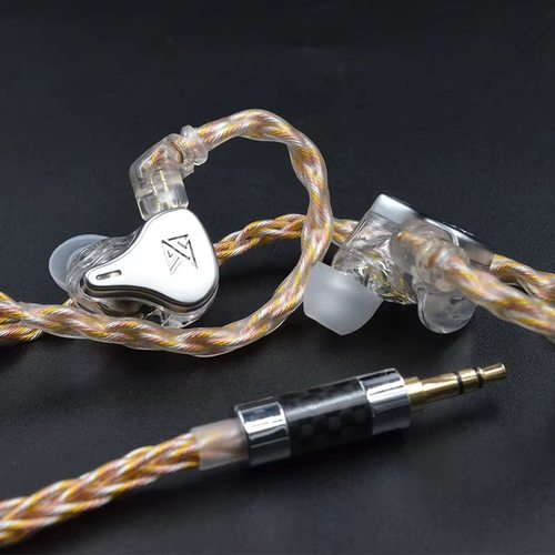 Кабель KZ Transparent Gold Silver and copper mixed (784 core) upgrade cable
