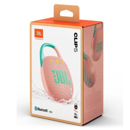 Беспроводная колонка JBL Clip 5 (розовый)