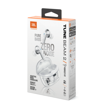 Беспроводные наушники JBL Tune Beam 2 Ghost Edition (белый)
