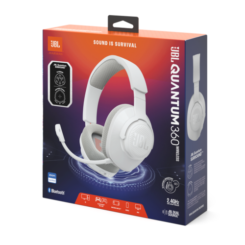 Игровые наушники JBL Quantum 360 Wireless (белый)