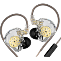 KZ EDX LITE с микрофоном (прозрачный)