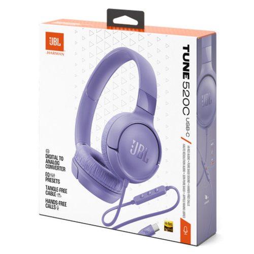 Наушники JBL T520C (фиолетовый)