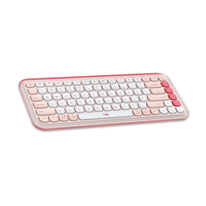Клавиатура офисная Logitech POP Icon Keys (розовый)