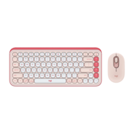 Клавиатура + мышь Logitech POP Icon Combo (розовый)