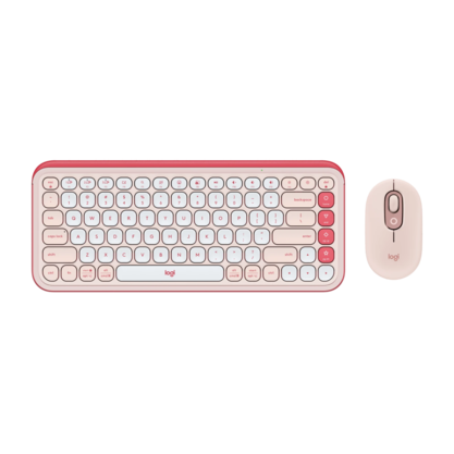 Набор периферии Клавиатура + мышь Logitech POP Icon Combo (розовый)