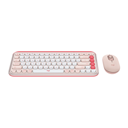 Набор периферии Клавиатура + мышь Logitech POP Icon Combo (розовый)