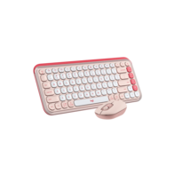 Клавиатура + мышь Logitech POP Icon Combo (розовый)