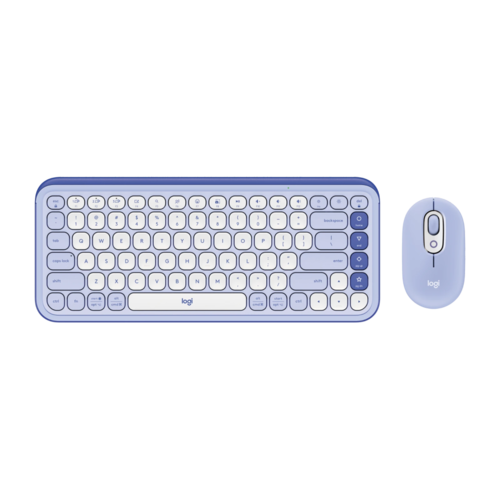 Набор периферии Клавиатура + мышь Logitech POP Icon Combo (сиреневый)