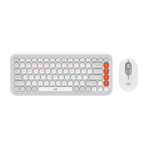 Набор периферии Клавиатура + мышь Logitech POP Icon Combo (белый)