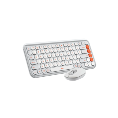 Набор периферии Клавиатура + мышь Logitech POP Icon Combo (белый)