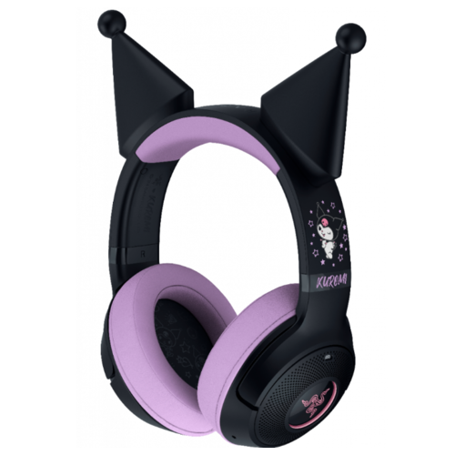 Игровые наушники Razer Kraken Kitty V2 BT Kuromi (черно-розовый)