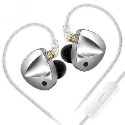 Наушники KZ D-Fi Standart с микрофоном (серебристый)