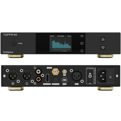 Портативный усилитель и ЦАП Topping Centaurus R2R (черный)