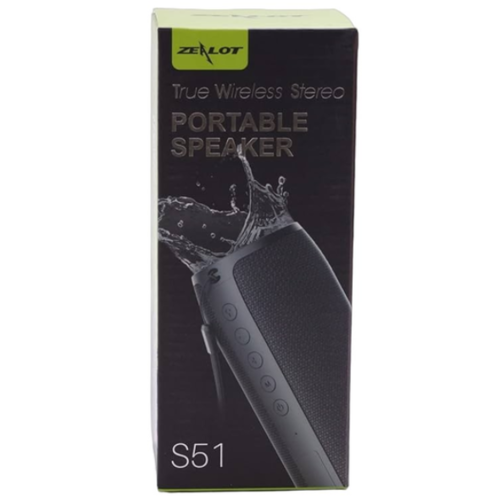 Портативная колонка Zealot S51 (черный)