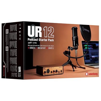 Звуковая карта (аудиоинтерфейс) Steinberg UR12 Podcast Starter Pack