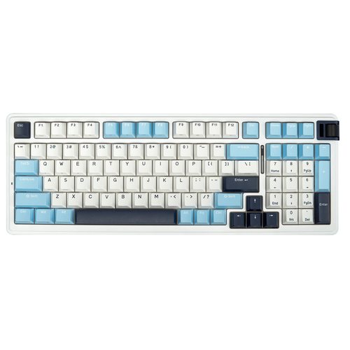 Игровая клавиатура KZZI K98 Polar White Rainbow Axis Switch