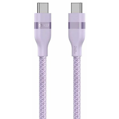 Кабель Anker USB Type-C - USB Type-C Cable A82E2 0.9 м (фиолетовый)
