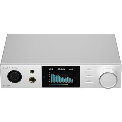 Портативный усилитель и ЦАП Topping DX5 II (серебристый) EN