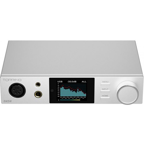 Портативный усилитель и ЦАП Topping DX5 II (серебристый) EN
