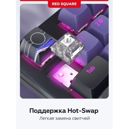 Игровая клавиатура Red Square Alumix TKL Horizon (g3ms Magnetite Ice) (RSQ-20070)