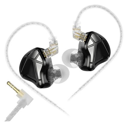 Наушники KZ Axas 3.5 мм без микрофона (черный)