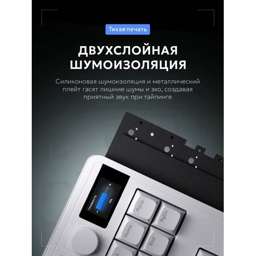 Игровая клавиатура Дарк Проджект KD87A g3ms Aquamarine (DP-KD-87A-000102-GMS) (белый)