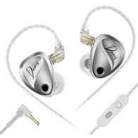 KZ Duonic с микрофоном 3.5 мм (серебристый)