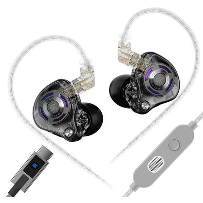 Наушники KZ Gale USB-Type-C с микрофоном (черный)