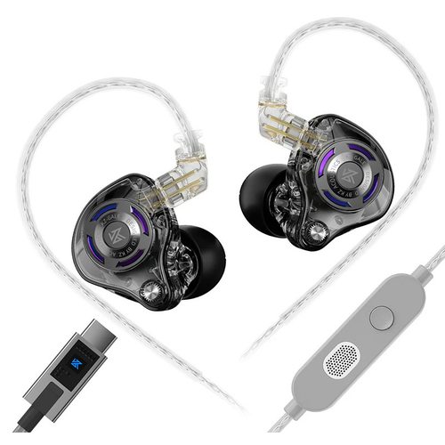 Наушники KZ Gale USB-Type-C с микрофоном (черный)