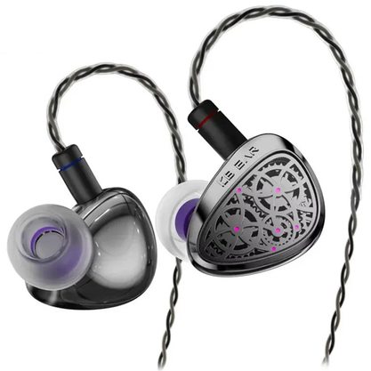 Наушники Kbear Tourbillon-Pro TB-PRO с микрофоном 3.5 мм (серый)