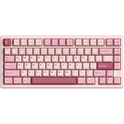 Игровая клавиатура Wobkeys Rainy75 Pro Kailh Cocoa Linear Switch (розовый)