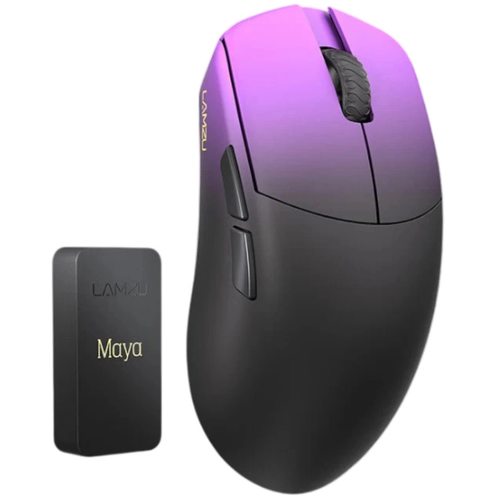 Игровая мышка Lamzu Maya Champion Edition (черный/фиолетовый)