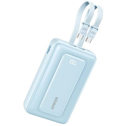 Портативное зарядное устройство (Powerbank) Anker Zolo 20k mAh 45W Dual T-C A110M (голубой)