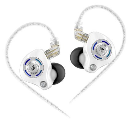 Наушники KZ Gale 3.5 мм без микрофона (белый)