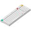Игровая клавиатура Nuphy AIR100v3 Nova White Red Nano Switch