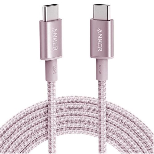 Кабель Anker A8757 USB Type-C - USB Type-C 100W 1.8м (розовый)